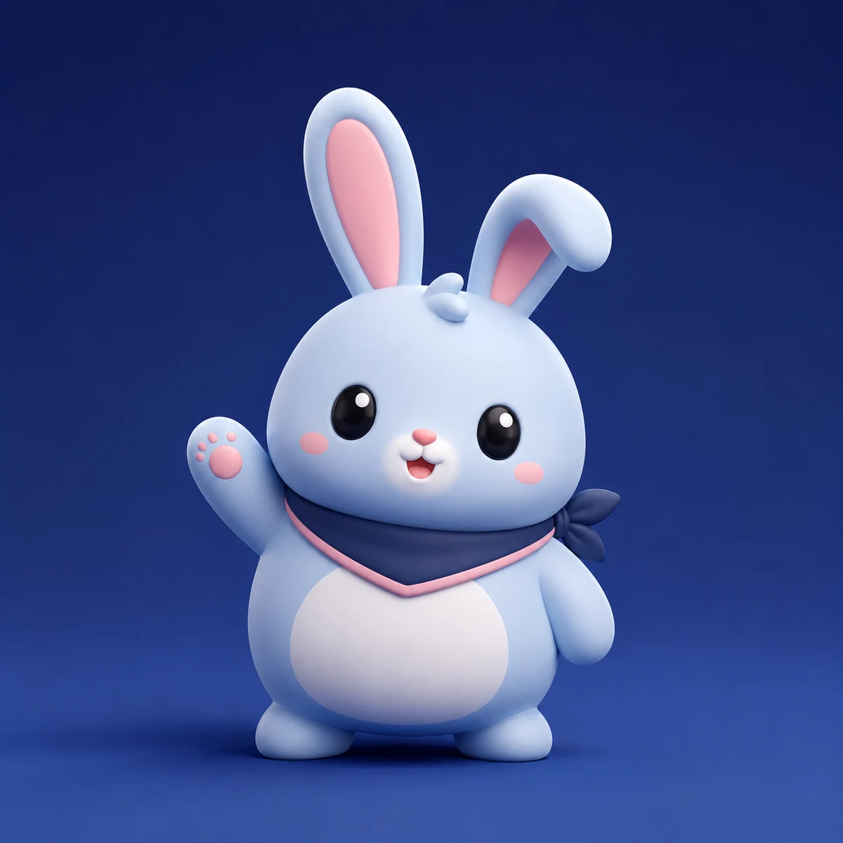 Pikoo, maskot kelinci biru Ako